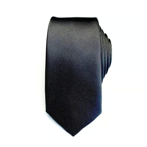 Krawat czarny plamoodporny dla ochroniarzy