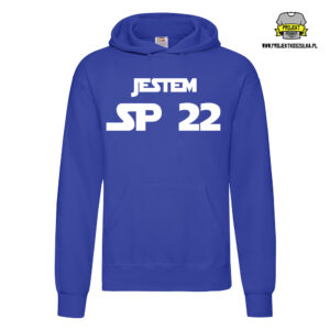 SP22 bluza niebieska napis