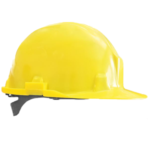 kask dla firmy budowlanej z logo