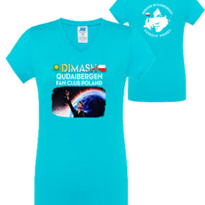 koszulka damska w serek fanklubu Dimash Qudaibergen koszulka damska w serek fanklubu Dimash Qudaibergen