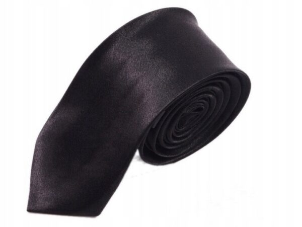 Krawat czarny elegancki dla ochroniarzy (2)