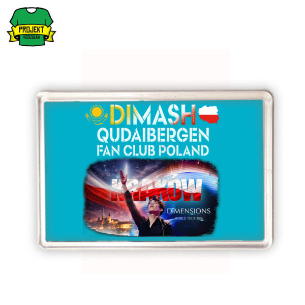 magnes poziomy z napisem fanklubu Qudaibergen Dimash magnes poziomy z napisem fanklubu Qudaibergen Dimash