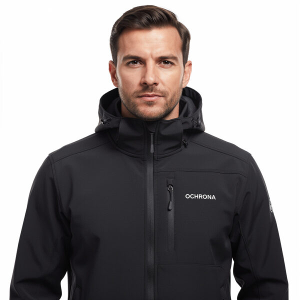 Softshell z kapturem dla ochrony Softshell z kapturem dla ochrony