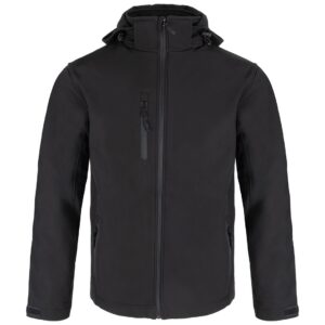 Softshell z kapturem dla ochrony – tył