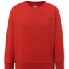 Bluza dziecięca dresowa bez kaptura z własnym nadrukiem – czerwony Bluza dziecięca dresowa bez kaptura z własnym nadrukiem – czerwony