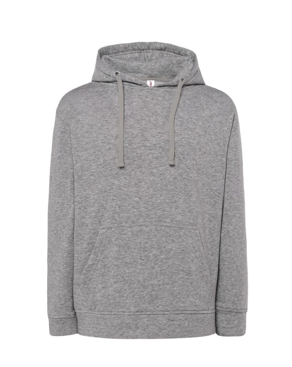 Bluza z kapturem ekonomiczna z własnym nadrukiem – szary Bluza z kapturem ekonomiczna z własnym nadrukiem – szary