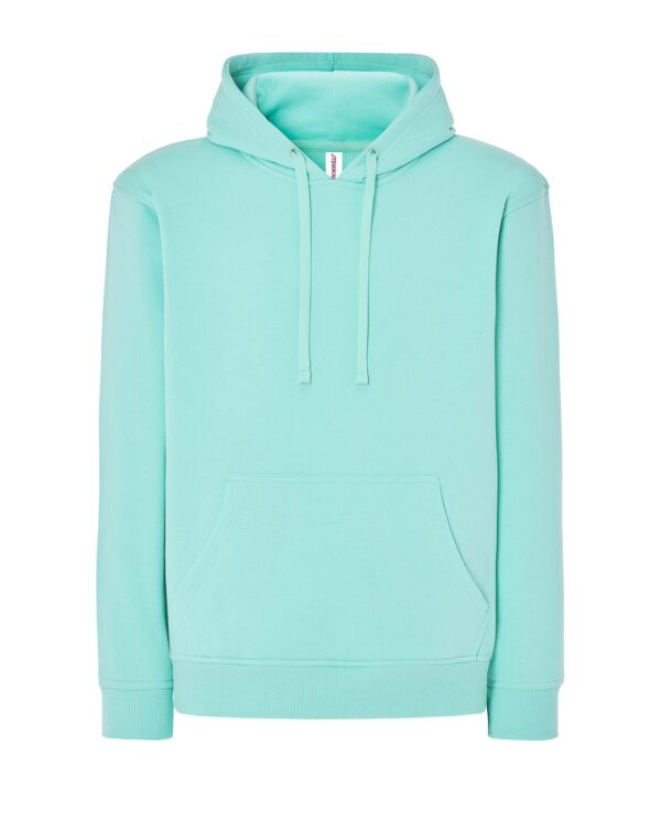 Bluza z kapturem ekonomiczna z własnym nadrukiem – zielony miętowy Bluza z kapturem ekonomiczna z własnym nadrukiem – zielony miętowy