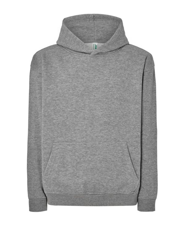 Bluza z kapturem oversize gruba z własnym nadrukiem – szary Bluza z kapturem oversize gruba z własnym nadrukiem – szary