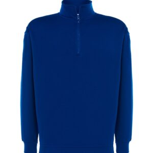 Bluza ze stójką zamek do połowy z własnym nadrukiem – niebieski