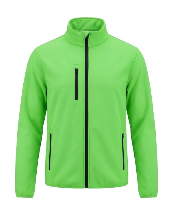 Kurtka softshell 10 kolorów z własnym nadrukiem – limonkowy Kurtka softshell 10 kolorów z własnym nadrukiem – limonkowy