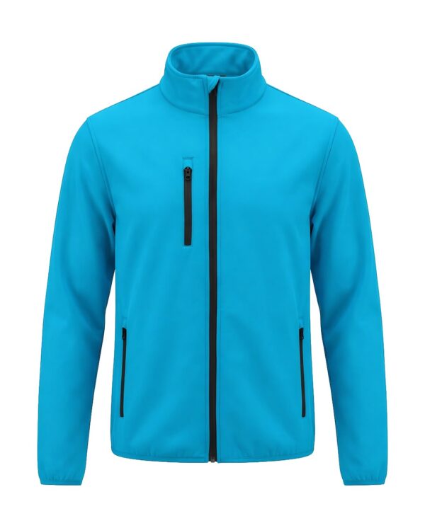 Kurtka softshell 10 kolorów z własnym nadrukiem – turkusowy Kurtka softshell 10 kolorów z własnym nadrukiem – turkusowy