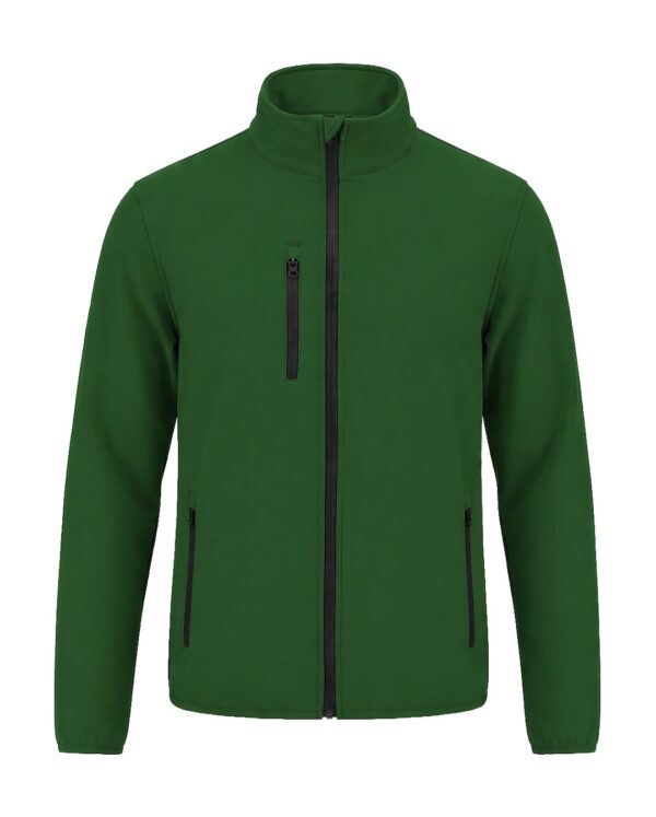 Kurtka softshell 10 kolorów z własnym nadrukiem – zielony butelkowy Kurtka softshell 10 kolorów z własnym nadrukiem – zielony butelkowy