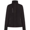 Kurtka softshell damska na deszcz z własnym nadrukiem – czarny Kurtka softshell damska na deszcz z własnym nadrukiem – czarny