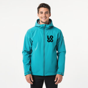 Kurtka softshell odpinany kaptur z własnym nadrukiem
