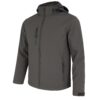 Kurtka softshell odpinany kaptur z własnym nadrukiem – grafitowy Kurtka softshell odpinany kaptur z własnym nadrukiem – grafitowy
