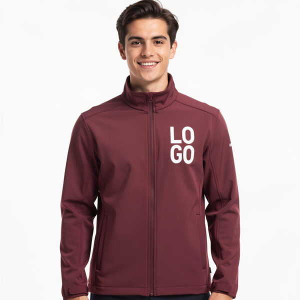 Kurtka softshell wklejane zamki z własnym nadrukiem Kurtka softshell wklejane zamki z własnym nadrukiem