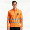 Polo ostrzegawcze długi rękaw z nadrukiem Polo ostrzegawcze długi rękaw z nadrukiem