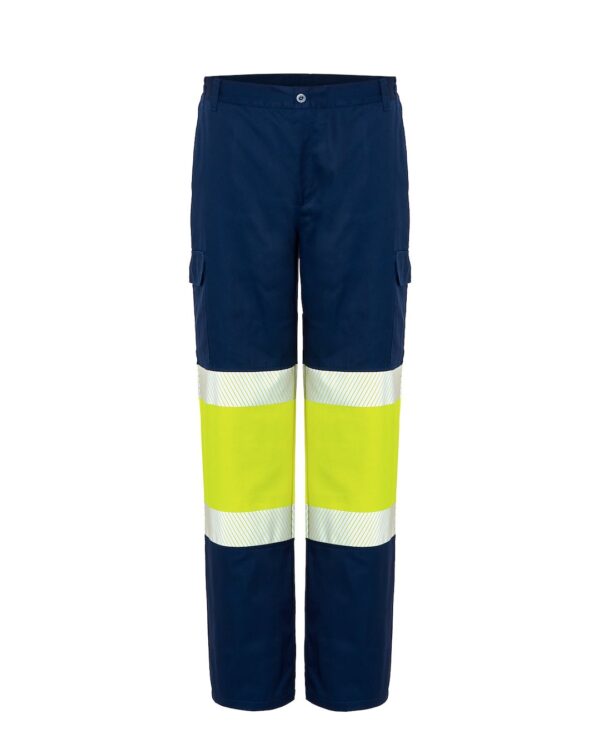 Spodnie robocze ocieplane HV z nadrukiem – granatowo-żółty nysyf Spodnie robocze ocieplane HV z nadrukiem – granatowo-żółty nysyf