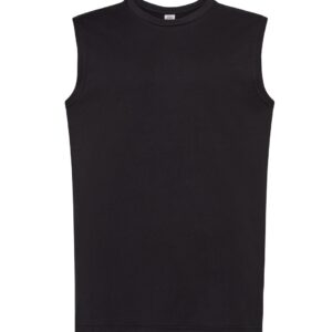 Tank top klasyczny krój z własnym nadrukiem – czarny