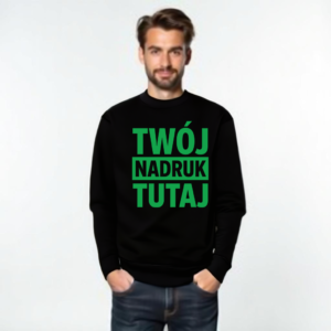 Bluza dresowa french terry z własnym nadrukiem Bluza dresowa french terry z własnym nadrukiem