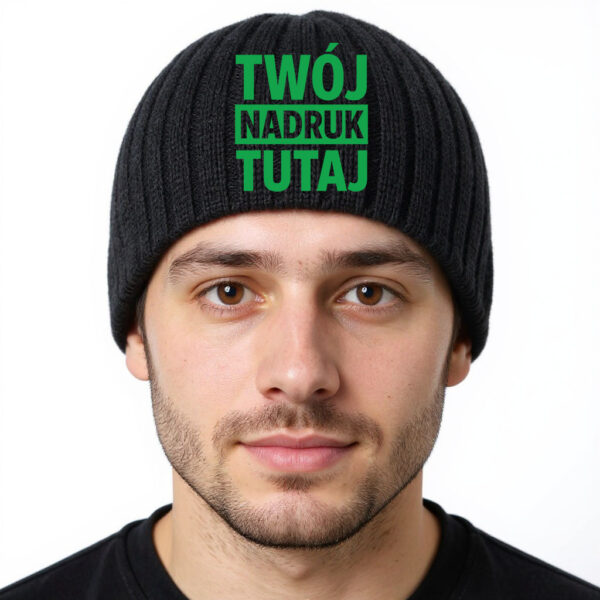 Czapka zimowa beanie w 16 kolorach z własnym nadrukiem Czapka zimowa beanie w 16 kolorach z własnym nadrukiem