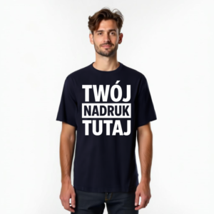 Koszulka oversize z krótkim rękawem z własnym nadrukiem