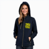 Kurtka softshell damska kaptur z własnym nadrukiem Kurtka softshell damska kaptur z własnym nadrukiem