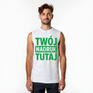 Tank top klasyczny krój z własnym nadrukiem Tank top klasyczny krój z własnym nadrukiem