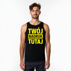 Tank top lekki na lato z własnym nadrukiem Tank top lekki na lato z własnym nadrukiem
