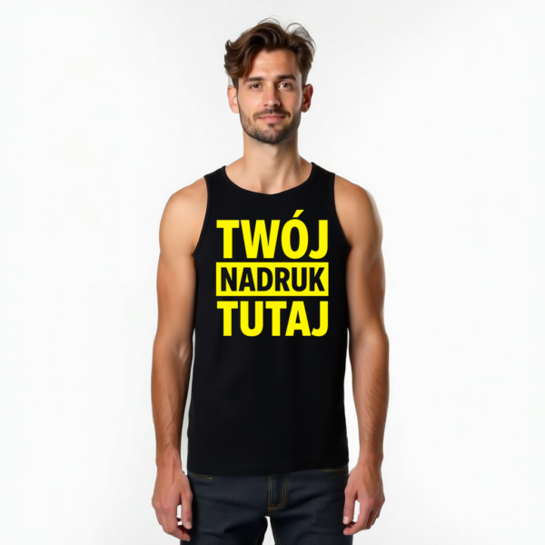 Tank top lekki na lato z własnym nadrukiem Tank top lekki na lato z własnym nadrukiem